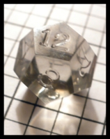 Dice : Dice - 12D - Clear Clear Percision Unpainted